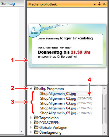 Medienbibliothek in NewsRodeo